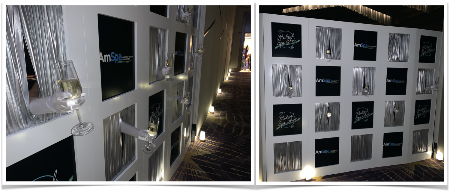 Living Champagne Wall LV Entertainment