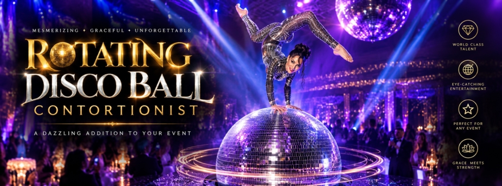 Rotating Disco Ball Contortionist Slide