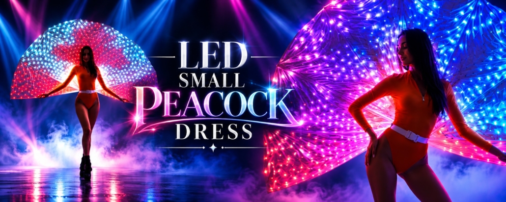 Small LED Peacock Slide